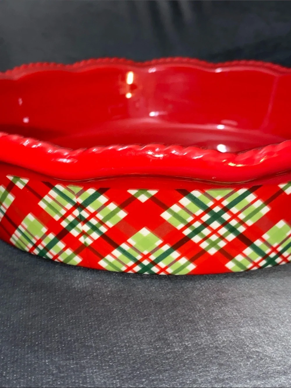 Temp-Tations Plaid Harvest Ceramic 10